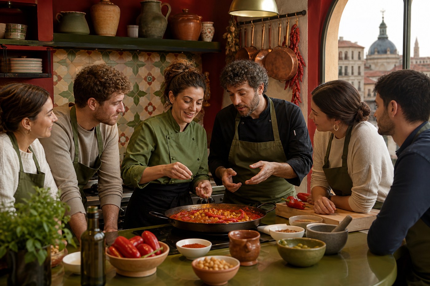 Chefs enseñando en Madrid Cocina