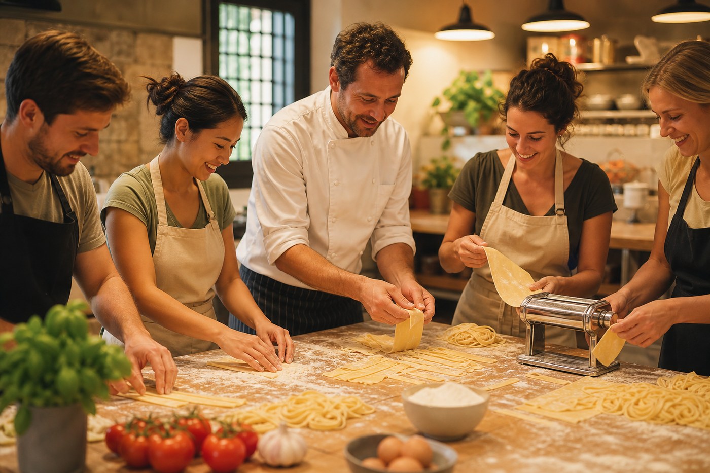 Curso de pasta fresca en Madrid Cocina